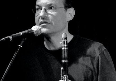 Ben Goldberg clarinet in hand