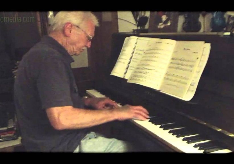 Don Alberts at the piano