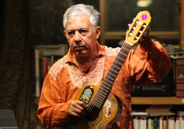 Jerry Ferraz, peripatetic bard and troubadour, and host of Bird  and Becketts 