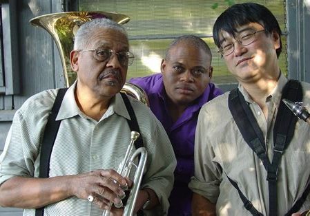Purple Gums - a trio with Bobby Bradford, trumpet; William Roper, tuba and Francis Wong, saxophone play Bird & Beckett on Sunday, February 27, the birthday of Asian-American jazz pioneer Glen Horiuchi